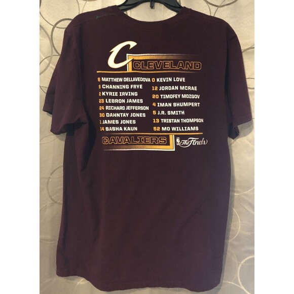 Adidas Cleveland Cavaliers 2016 NBA Finals Champions Large T-Shirt Men's Maroon - Picture 2 of 6